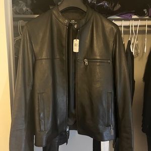 Coach 100% authentic racer Leather jacket. NWT size M
